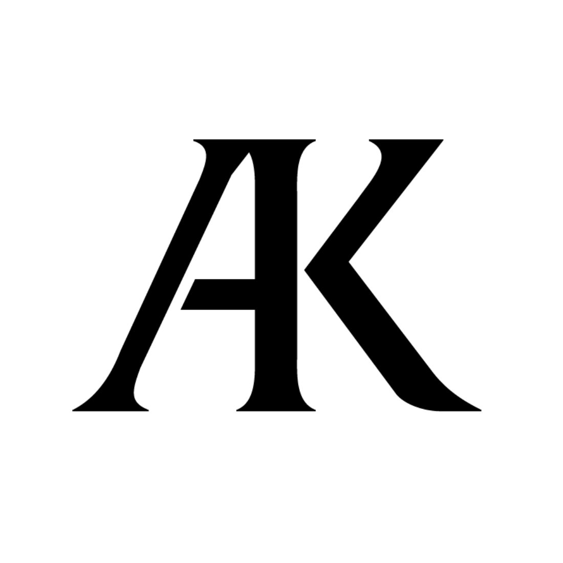おしゃれなロゴデザイン会社のロゴデザイナーがデザインしたA&K様ロゴ